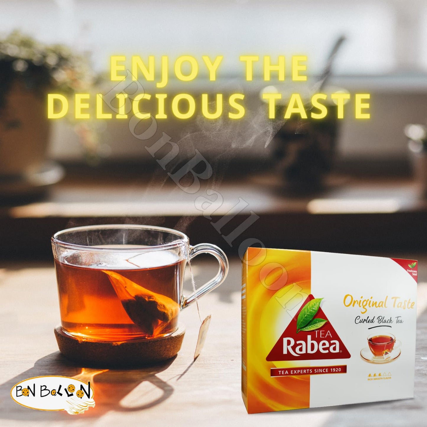 Original Taste Black Tea Rabea Bags Teas (100 Tea Bag) Kenyan Indian Pure Traditional Arabian Saudi Arabia Strong Rich Pure Oriental Natural Taste Breakfast شاى ربيع المذاق الأصلى