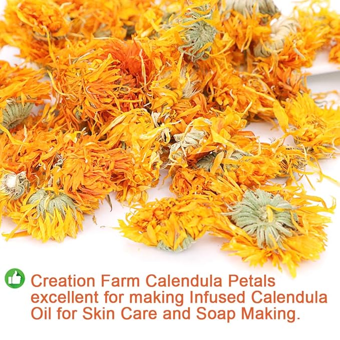Plant Gift Herbal Calendula tea, Chinese Flower tea, 100% Natural Marigold Calendula Flowers Dried, Natural Calendula - Premium Calendula herbs - Non-GMO - Caffeine-free Tea 35g/1.23oz
