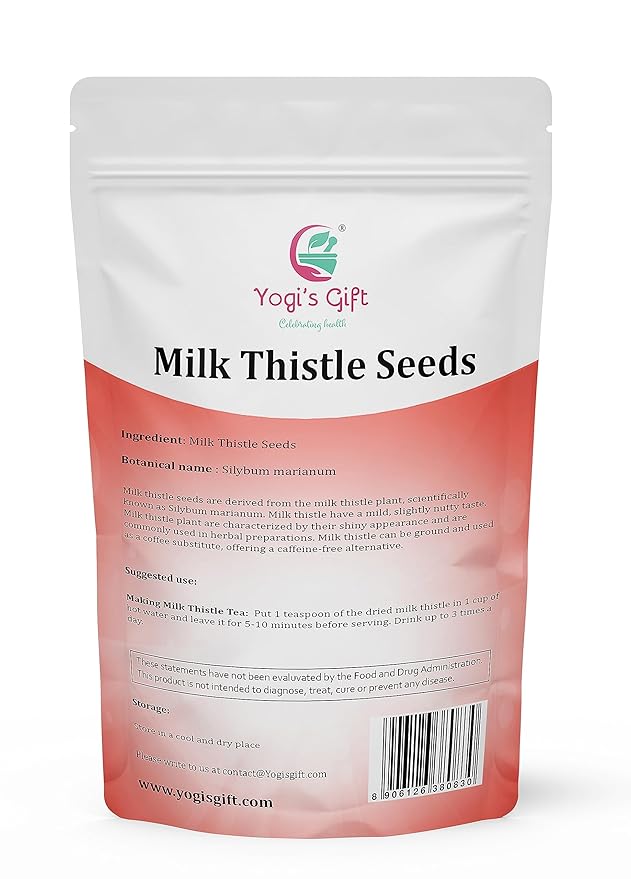 Milk Thistle Tea (Seeds) 1 LB, Promotes Liver Health, Loose Bulk Bag, by Yogi's Gift®