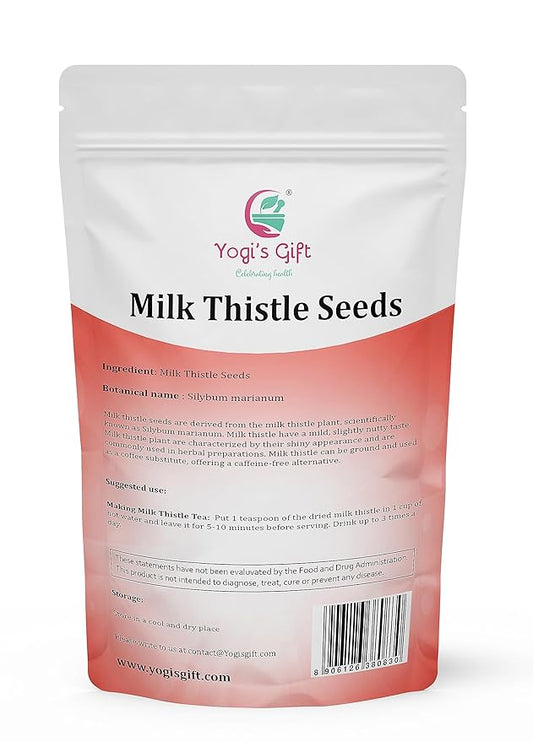 Milk Thistle Tea (Seeds) 1 LB, Promotes Liver Health, Loose Bulk Bag, by Yogi's Gift®