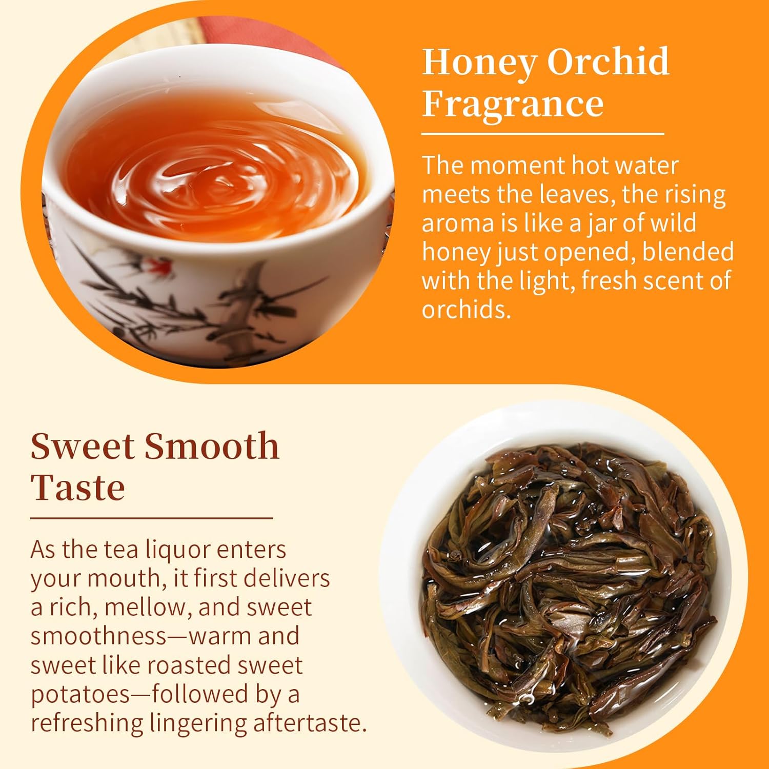 CHADUO Phoenix Dancong Oolong Tea Loose Leaf Phoenix Oolong Tea From Chaozhou Phoenix Mountain Chinese Tea 4.23oz/120g Honey Orchid Fragrance Grade AAA 蜜兰香 凤凰单丛 潮州乌岽单枞茶叶