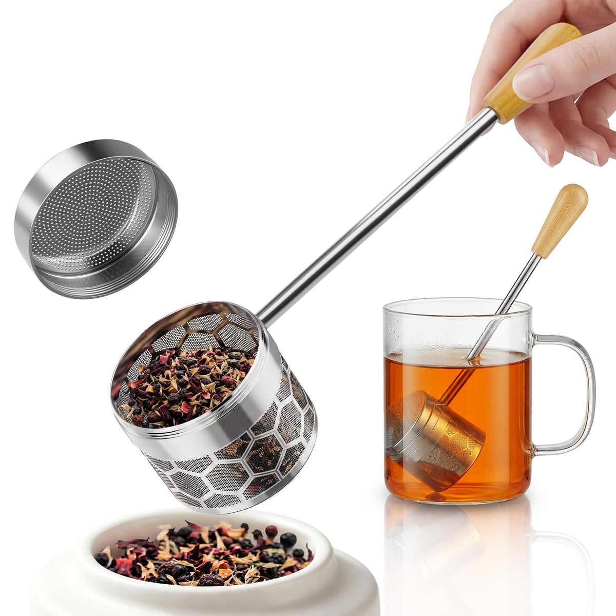 HOUSE AGAIN Tea Infuser for Loose Leaf Tea, Tea Scoop Infuser Fine Mesh Tea Strainers