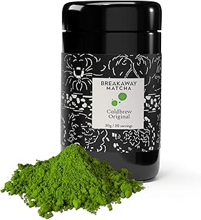 Direct Farm Sourced From Japan - Breakaway Matcha Coldbrew Original Iced Green Tea Powder - Highest Grade - Beyond Ceremonial (30g)