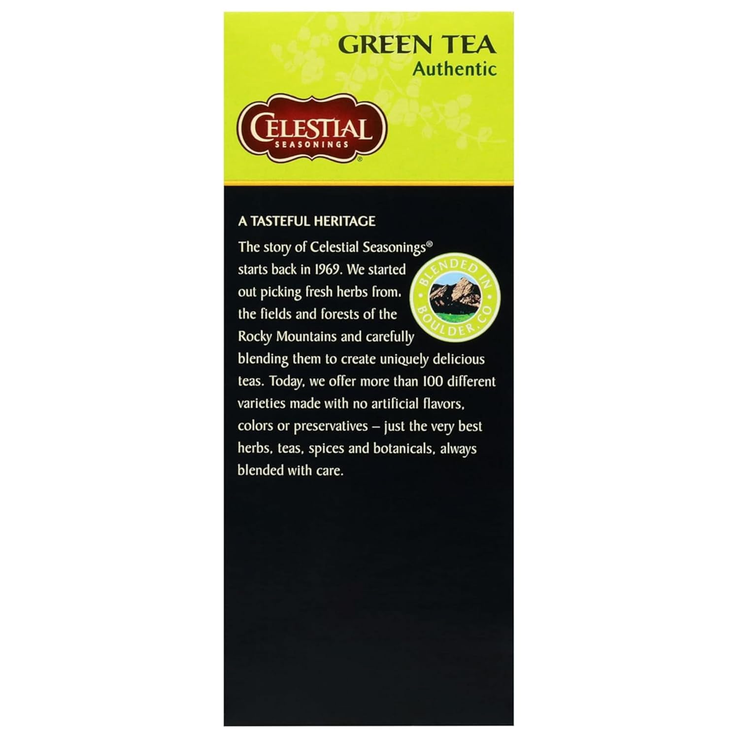 Celestial Seasonings Authentic Green Tea 25 Tea Bags (Pack of 2)