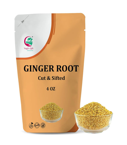 Yogi's Gift® Dried Ginger Root 4 oz | Cut &amp; Sifted Ginger Root Pieces