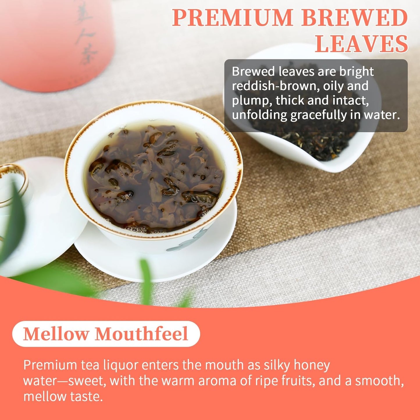 CHADUO Oriental Beauty Tea Taiwan Oriental Beauty Oolong Tea Loose Leaf White Tip Oolong Taiwan Origin Ripe Fruity & Floral Aromas 3.53oz/100g 东方美人茶 台湾茶 白毫乌龙茶