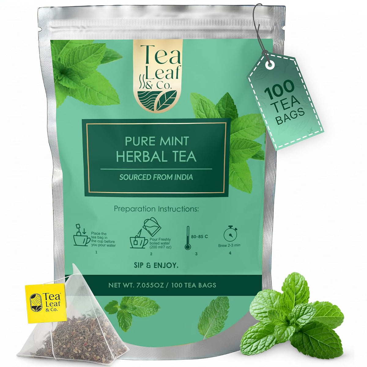 Pure Mint Herbal Tea (200 gm/7 oz)