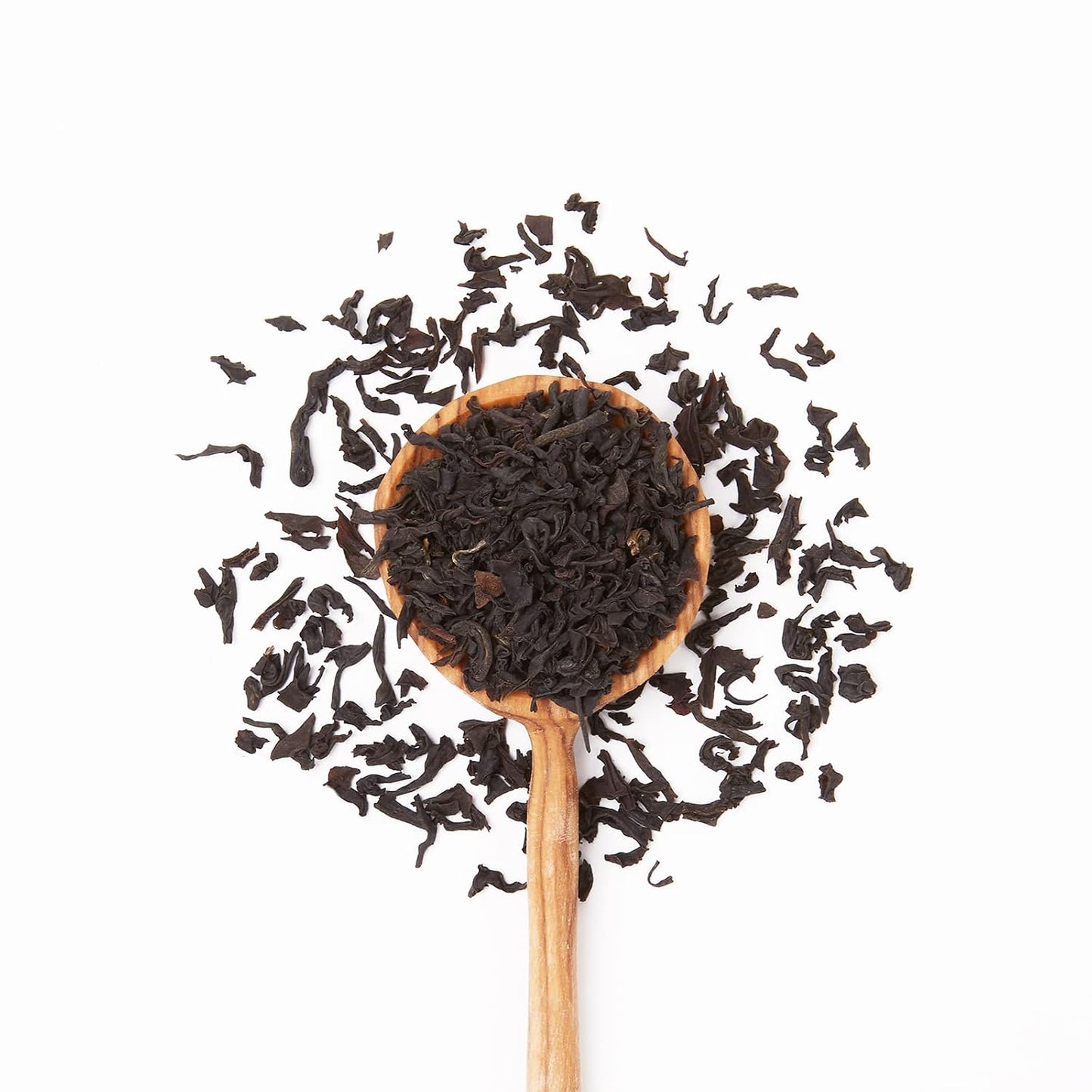 JusTea MT. KENYA BLACK Loose Leaf Black Tea, 40+ Cups Pouch, 4/5 Caffeine | Fair-Trade MT. KENYA BLACK Loose Leaf Black Tea. 90g/3.2oz Resealable Pouch. Steeps 40+ cups. 4/5 Caffeine. Organic.