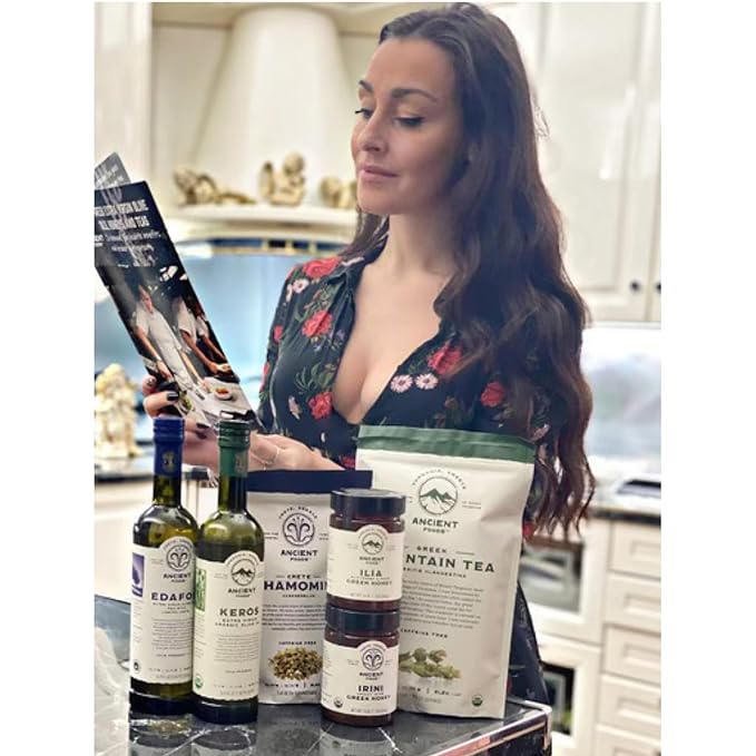 Ancient Foods Organic Chamomile Tea – Chamomile Greek Mountain Tea, Organic and Caffeine Free Tea Loose Leaf from Greece (40g)