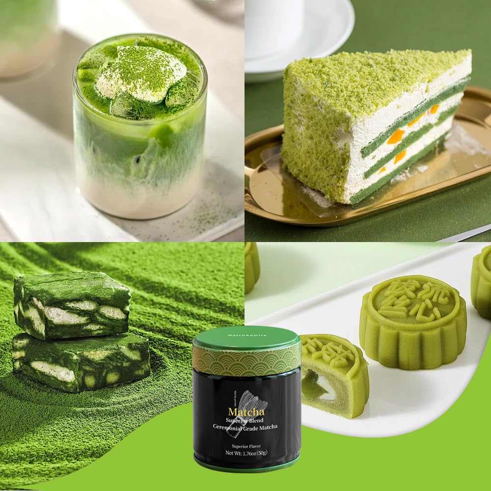 MatchAdmire Matcha Superior Ceremonial Blend – First Harvest Ceremonial Grade Matcha Green Tea Powder (1.76 Ounce (Pack of 1))
