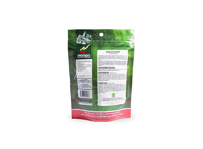 Hanan Peruvian Secrets Nerviosan Herbal Tea – 100% Natural Blend, 1.76oz / 50g