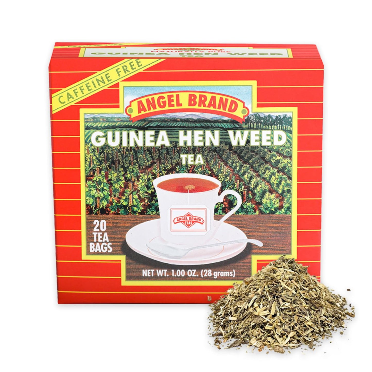 Guinea Hen Weed Root Tea Bags | 20 Count | Box | Balanced Herbal Blend
