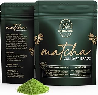 Culinary Premium Grade Matcha Powder – 100% Japanese Matcha, Green Tea Powder for Lattes, Baking & Smoothies, Smooth Flavor, Antioxidants & Clean Energy, Shade-Grown & Stone-Ground – 2 oz
