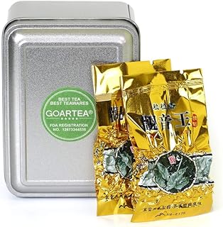 GOARTEA 10Pcs 8g Nonpareil Supreme Tieguanyin Tie Guan Yin Oolong Tea - Iron Goddess Fujian Anxi High Mountain Chinese Oolong Tea