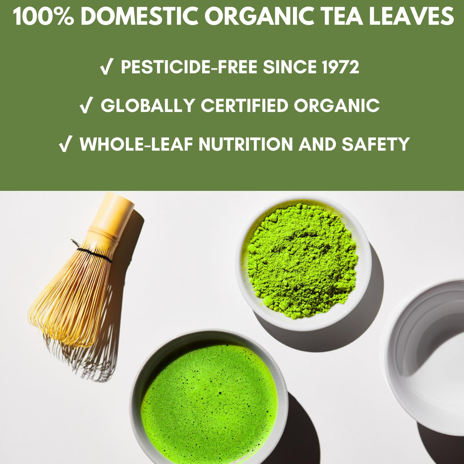 Nagomi Matcha Organic Superior Ceremonial Grade Matcha Green Tea Powder - 100% Authentic Japanese First Harvest from Uji, Kyoto (30g / 1.06oz)