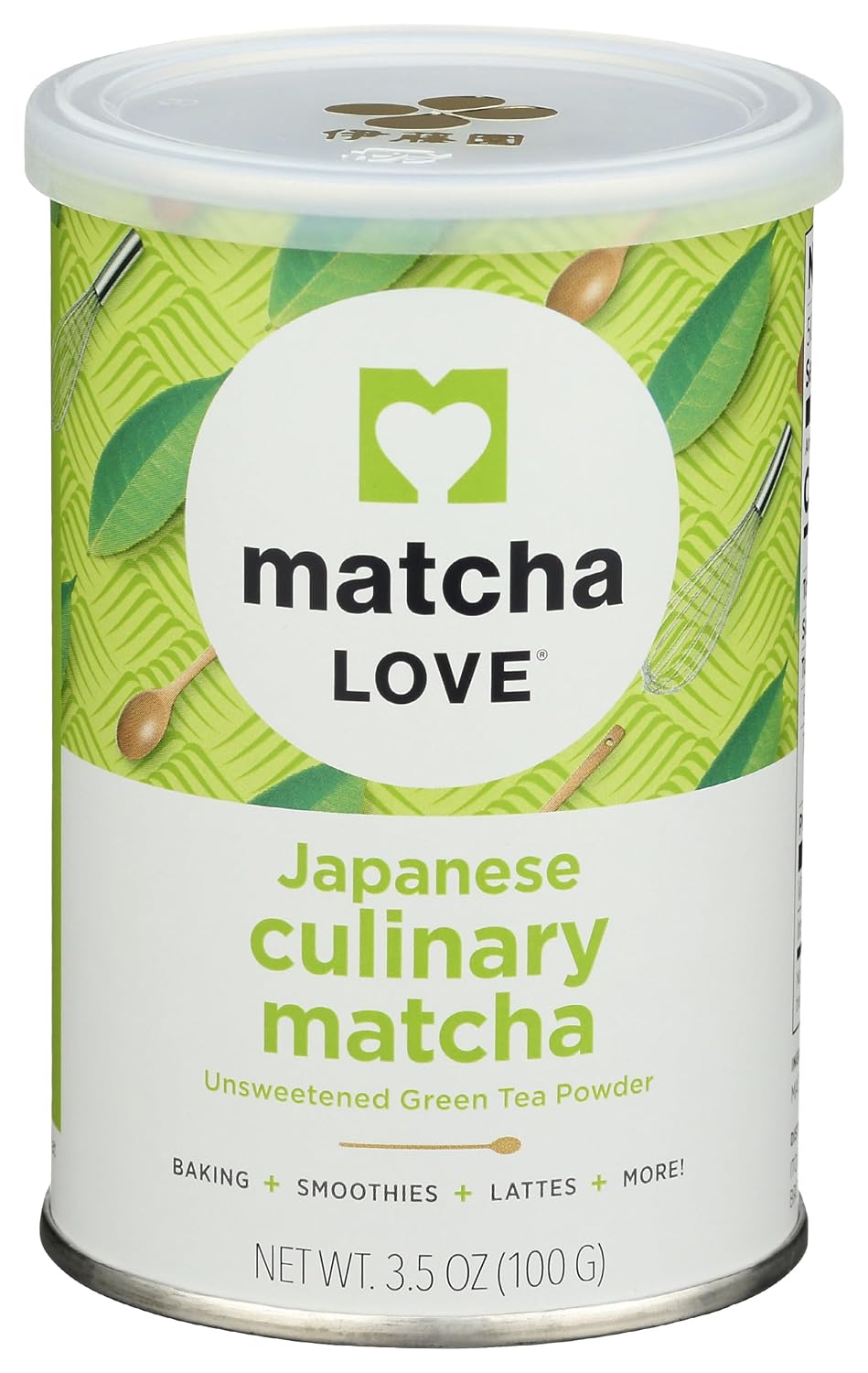 Matcha Love Culinary Matcha 3.5 Ounce Finely Milled Green Tea Leaves, Japanese Style Matcha Powder