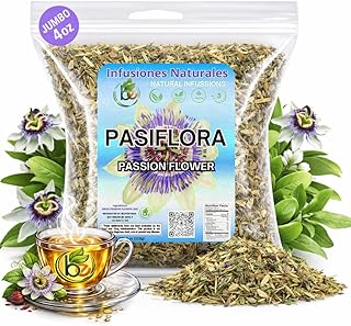 Pasiflora Herbal Tea – 4 oz (113 g) – Passionflower Loose Leaf Blend – Traditional Herbal Infusion – 100% Natural, Wildcrafted, Caffeine-Free, Vegan, Non-GMO – by BexpertsUSA