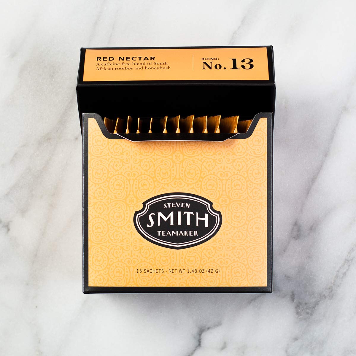 STEVEN SMITH TEAMAKER Smith Teamaker | Red Nectar No. 13 - Rooibos & Honeybush | Caffeine-Free Rooibos Blend (15 Sachets