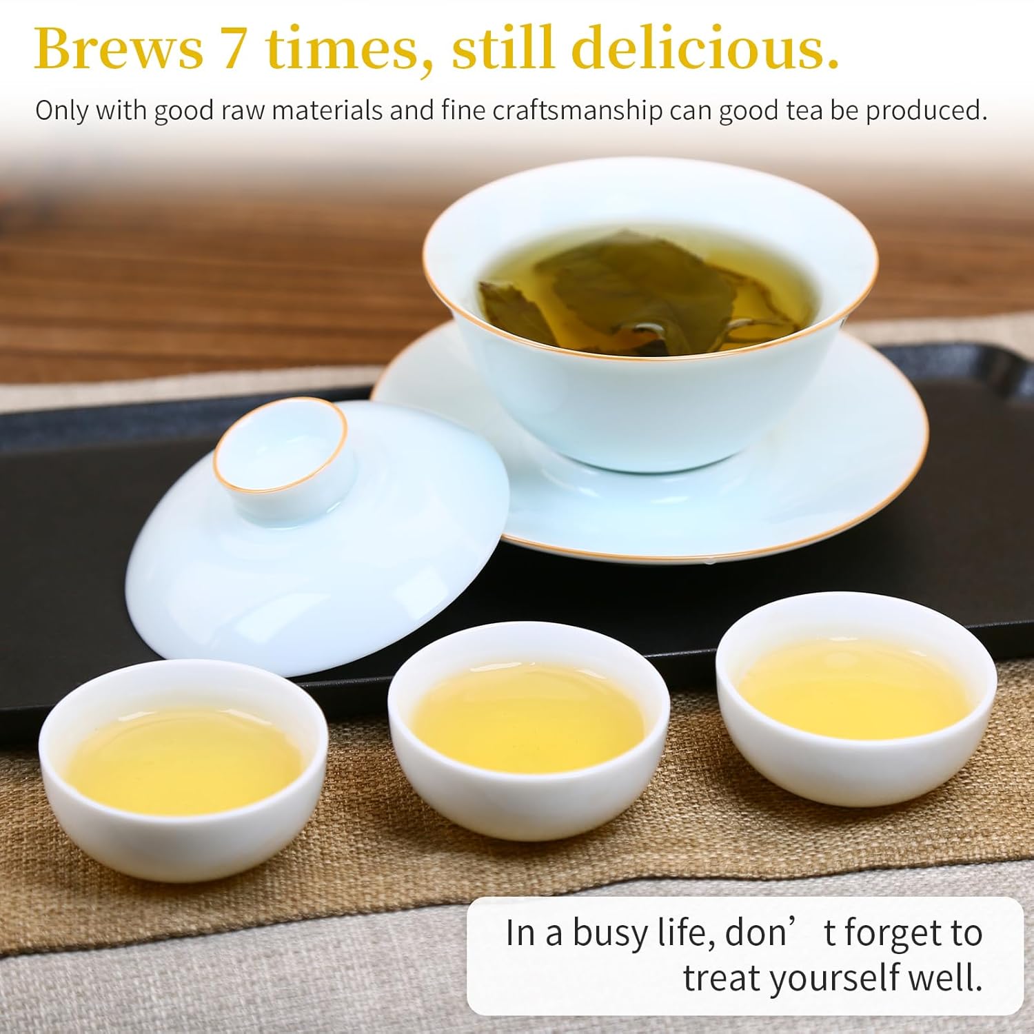 CHADUO Dong Ding Oolong Tea Loose Leaf Taiwan High Mountain Oolong Tea Taiwanese Tung Ting Gaoshan Ulong Tea 150g 5.3oz from Lugu Township Orchid Aroma 凍頂乌龙茶 乌龙茶