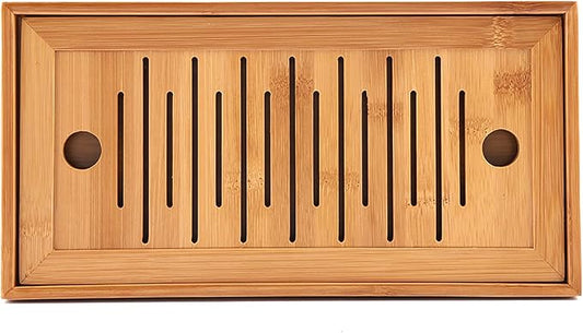 Acouto Chinese Tea Tray - 1Pc Tea Serving Tray Chinese GongFu Plate Home Table, GongFu Serving, Dinnerware & Serveware