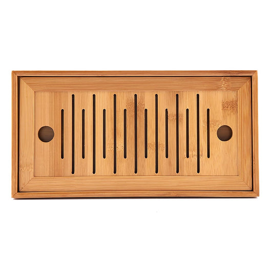 Acouto Chinese Tea Tray - 1Pc Tea Serving Tray Chinese GongFu Plate Home Table, GongFu Serving, Dinnerware & Serveware