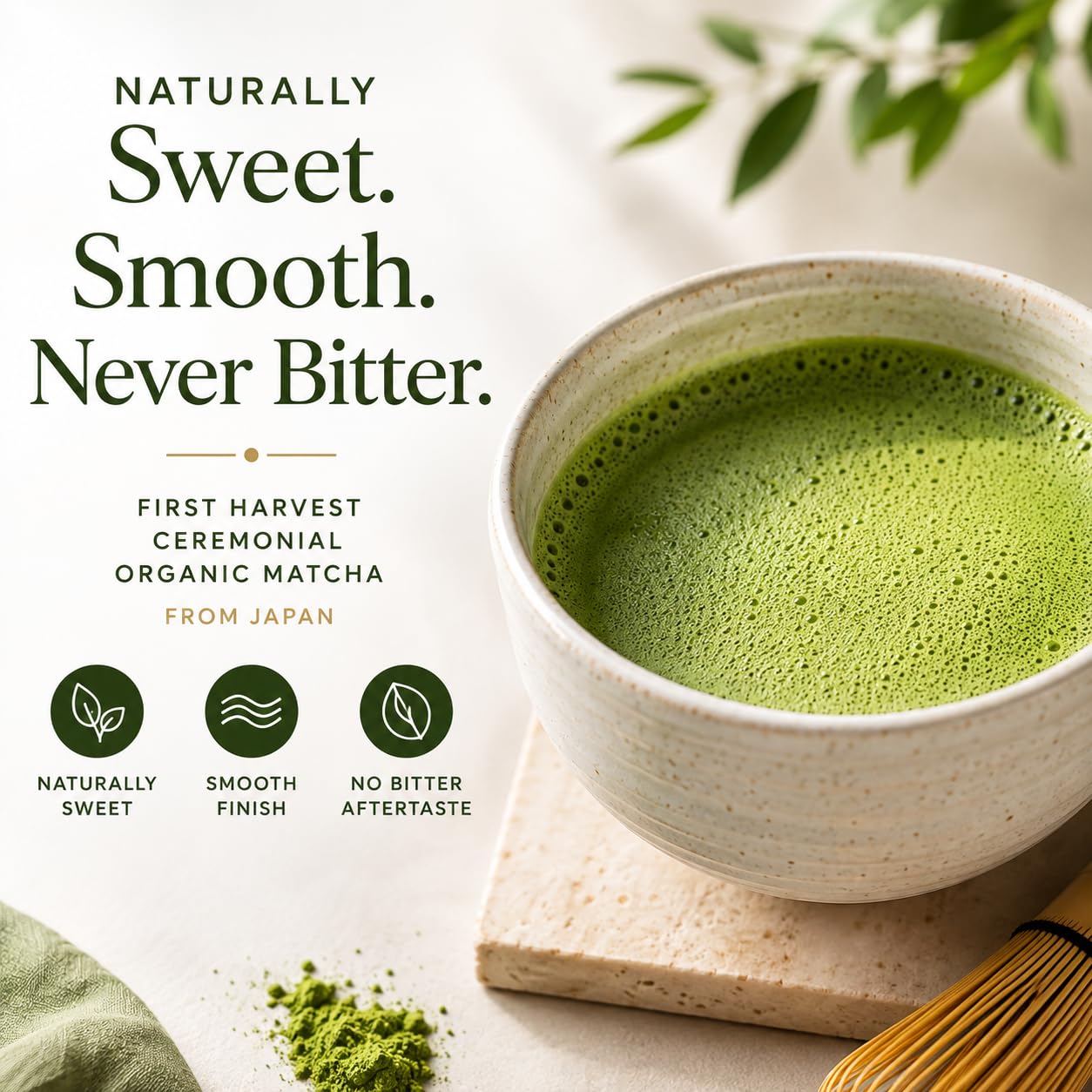 Kyoto Dew Matcha Organic Ceremonial Grade Matcha Powder 30g | Organic Ceremonial Grade Matcha from Uji, Kyoto, Japan
