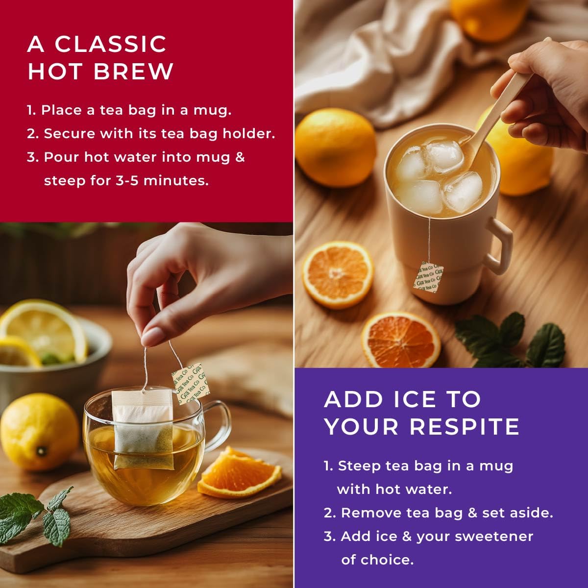 Her Wellness Tea Bags Gift Set (20 Count) - 7 Flavors Assorted Variety Pack | Caffeinated &amp; Caffeine Free Holiday Tea Sampler Gifts Box - Easy Brew, Natural Ingredients, Non-GMO, Enjoy Hot or Iced