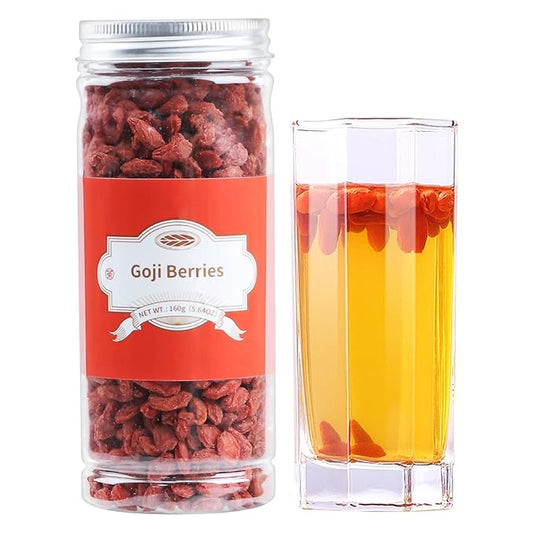 Antakubu Goji Berries 160g(5.64OZ),100% Natural Wolfberry for Making Goji berry tea,Beverages,Oatmeal and Snacks,No Additives Dried Goji Berries