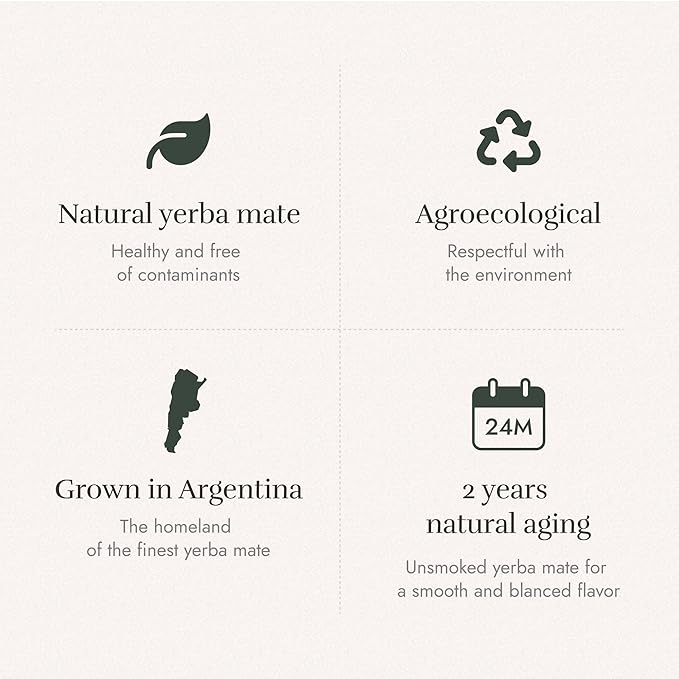Jasy Yerba Mate Tea – Agroecological, Loose Leaf, Naturally Aged 24 Months, Unsmoked, Gluten-Free, Vegan – 2.2 lb (35.27 oz) Cloth Bag