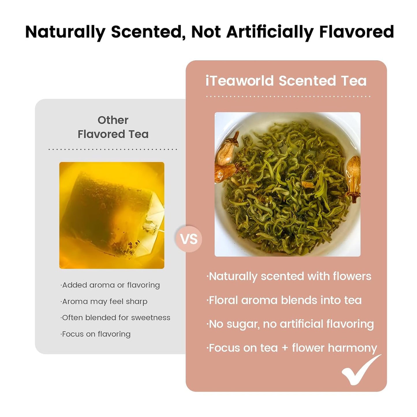iTeaworld Chinese 10 Naturally Floral Loose Leaf Tea Sampler Gift Set,3.5oz