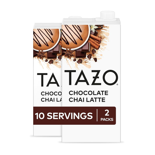 TAZO Chocolate Chai Latte Concentrate, 32 fl oz (Pack of 2)
