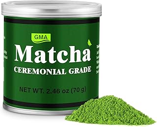 GMA Ceremonial Grade Matcha Green Tea Powder 2.46 oz-Highquality ceremonial matcha powder-For direct brewing and drinking