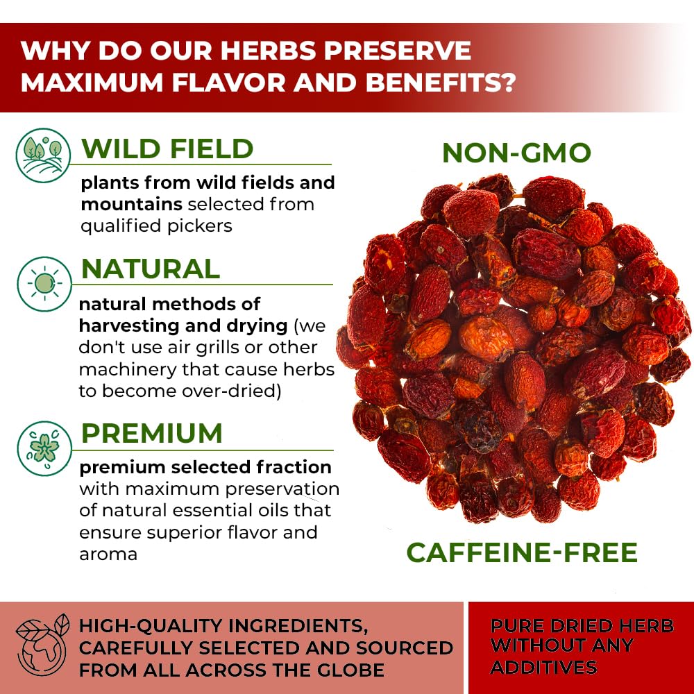 16 oz. Hawthorn Berry Herb Tea Espino blanco (Crataegus L.) - 453g Hawthorn Berry Tea