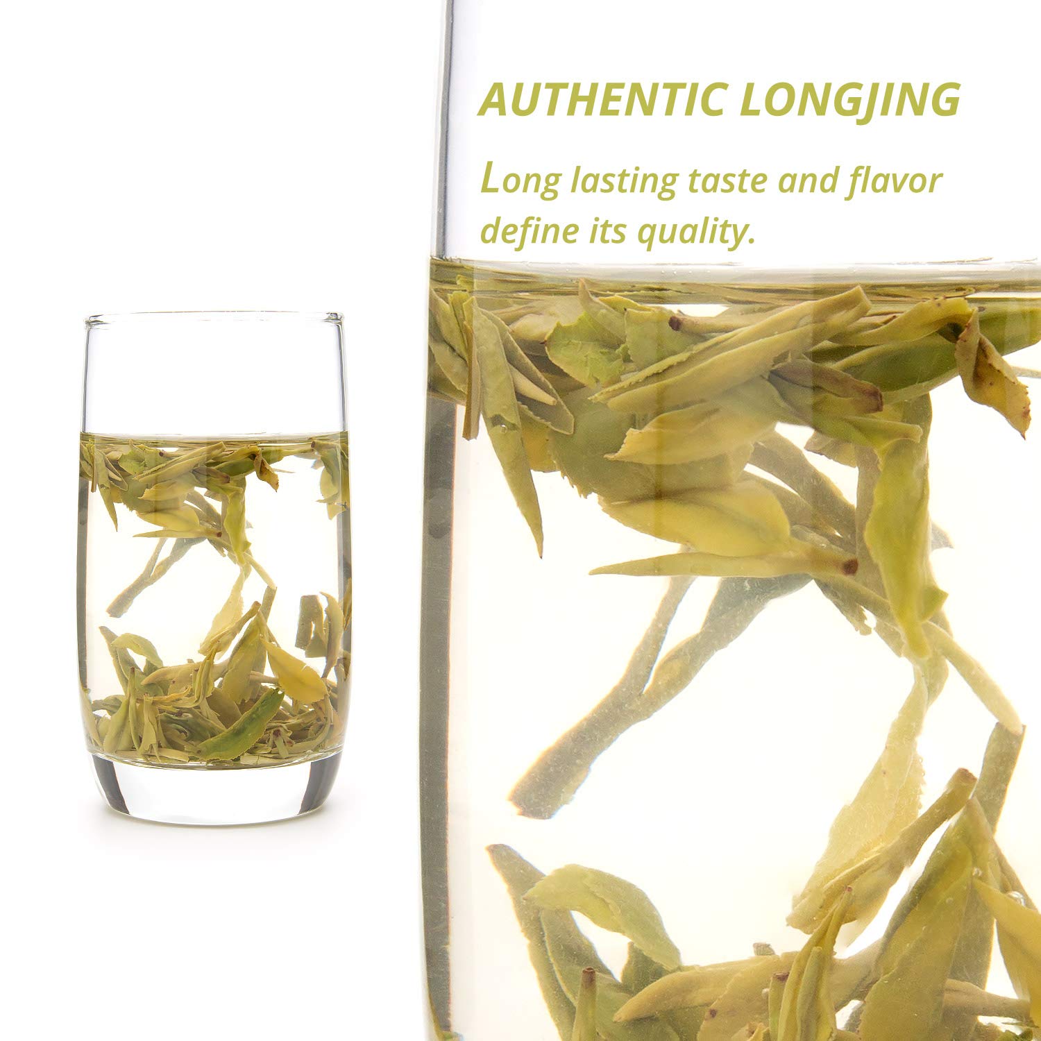 oriarmcha 2026 Mingqian Longjing Dragon Well Tea 2nd Grade - Dragonwell Long Jing Green Tea Loose Leaf - Ecologically Grown 250g Zip-lock Resealable Bag