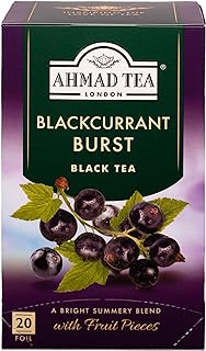 Ahmad Tea Blackcurrant Burst, 20 Count (Pack of 6)