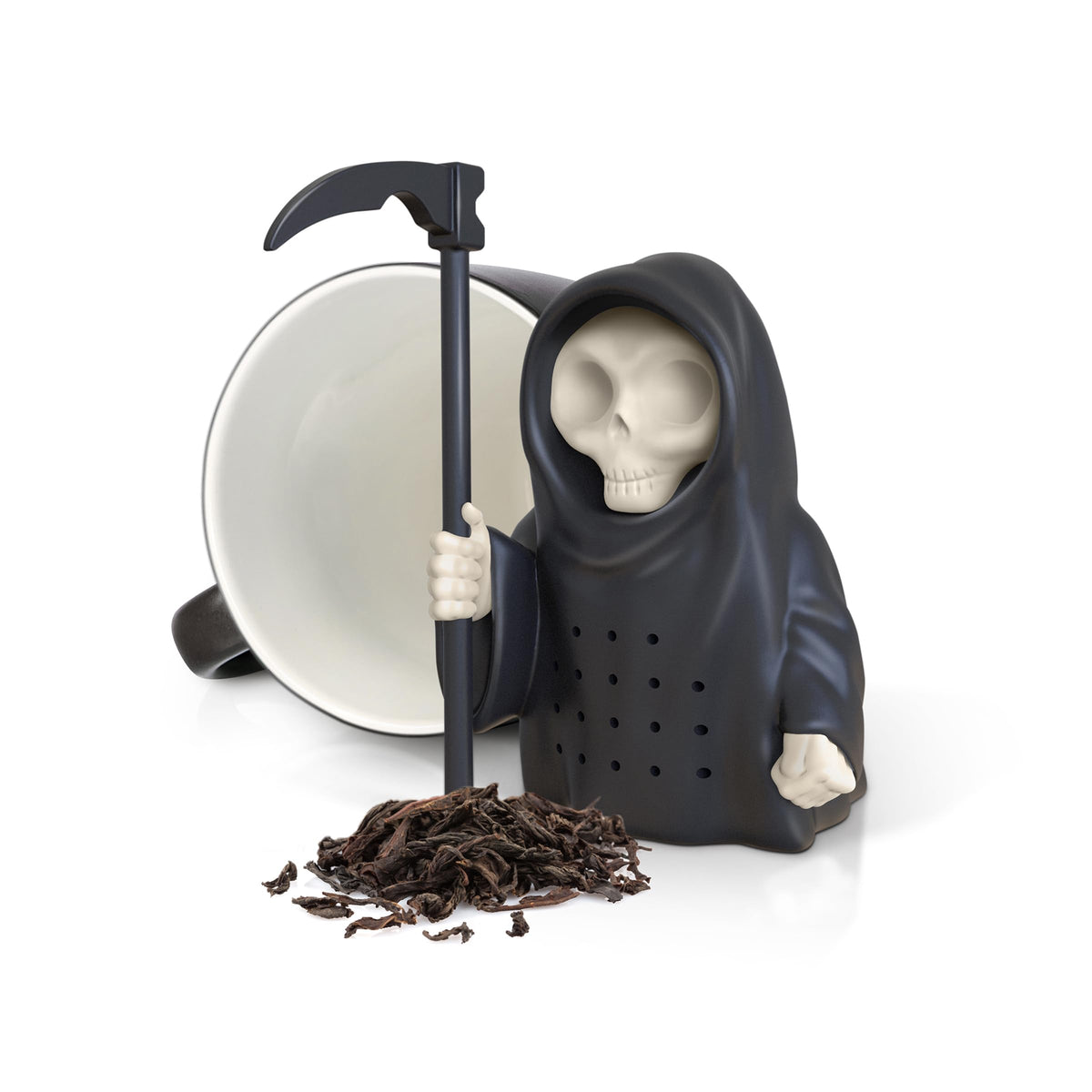 Fred & Friends Genuine Fred GRIM STEEPER Grim Reaper Tea Infuser, Silicone, 3.75" Tall