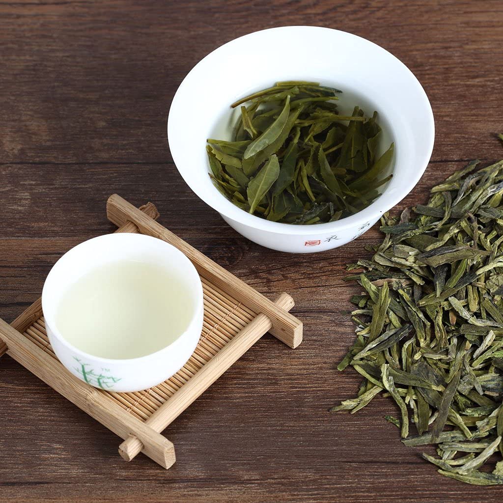 GOARTEA - Dragon Well Longjing Green Tea - 250g / 8.8oz West Lake Long Jing Green Tea - Loose Leaf Chinese Spring Xihu Dragonwell