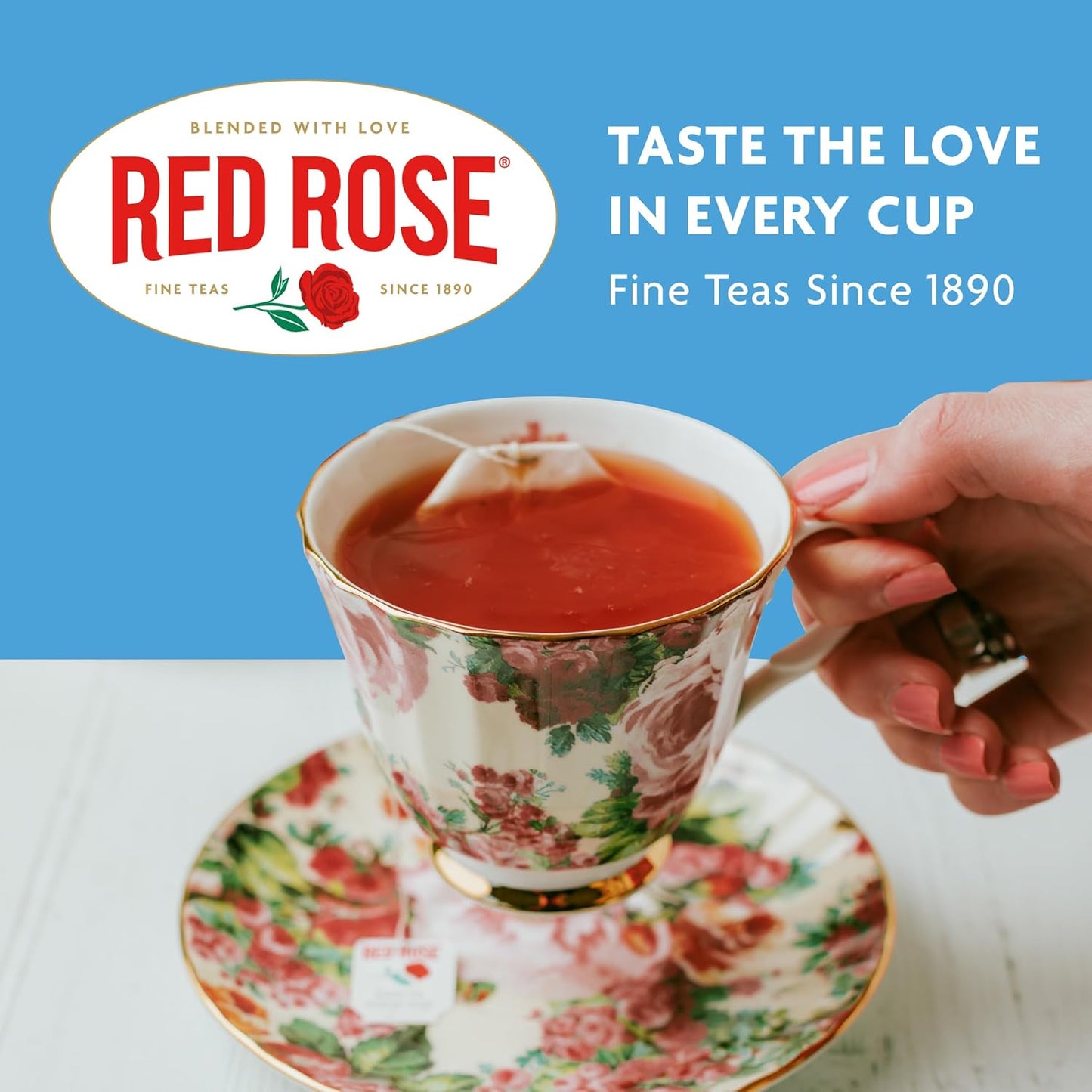 Red Rose Earl Grey, Loose Leaf, Black Tea, With Bergamot Oil, 12 oz