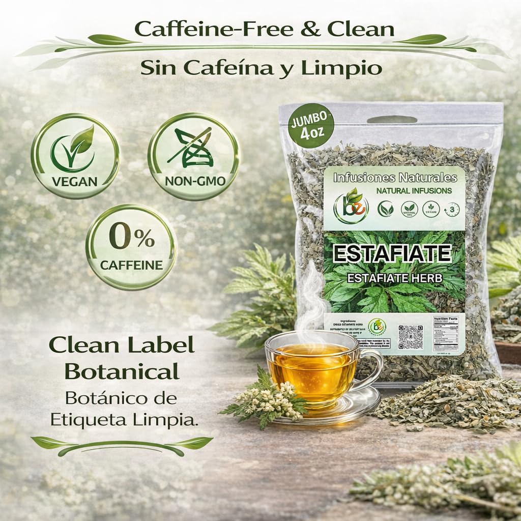 B-Experts Estafiate Herbal Tea (4 oz) – 100% Natural Mexican Mugwort (Artemisia ludoviciana) – Traditional Mexican botanical