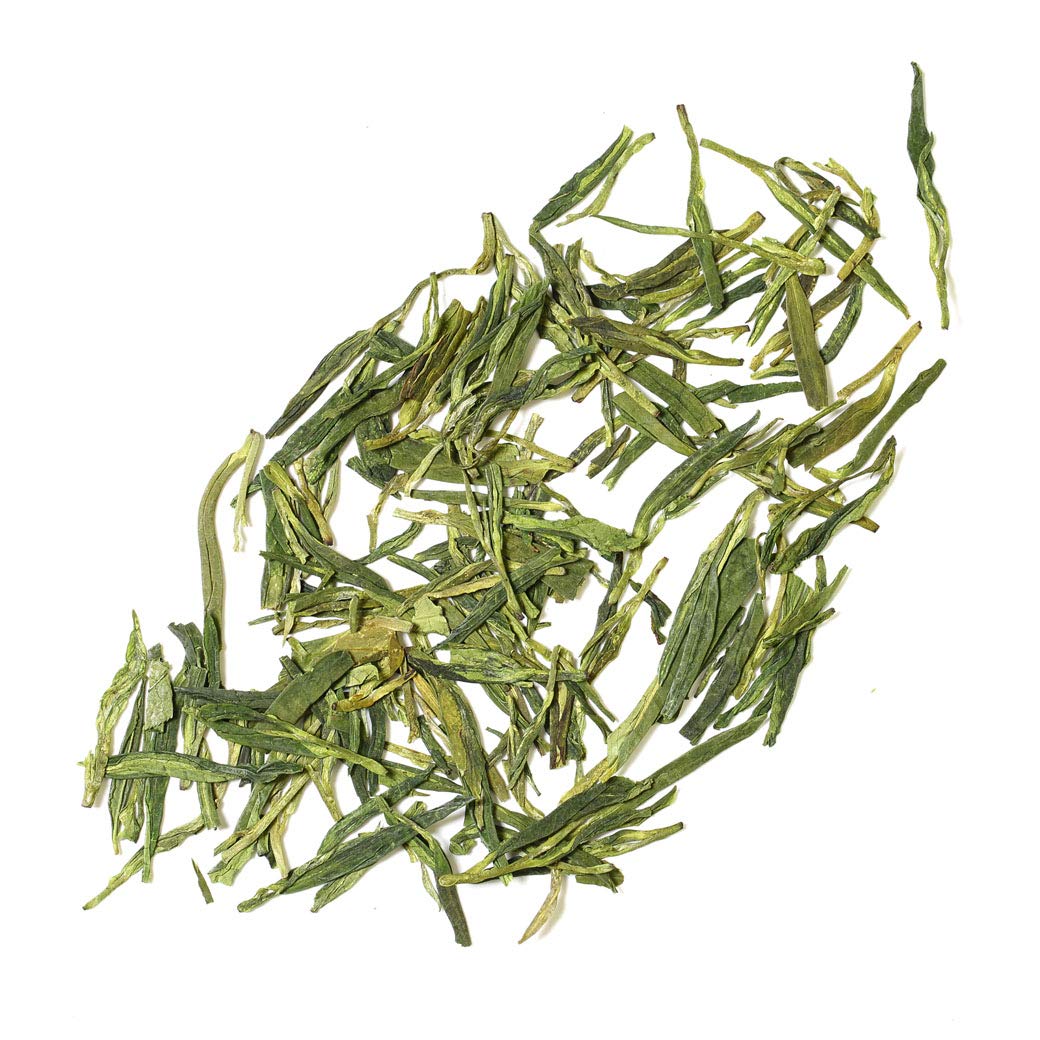 GOARTEA Bai Cha Long Jing Green Tea - 2Pcs 250g / Total 17.6oz Spring Anji Baicha Longjing - White Dragon Well Chinese Green Tea Loose Leaf