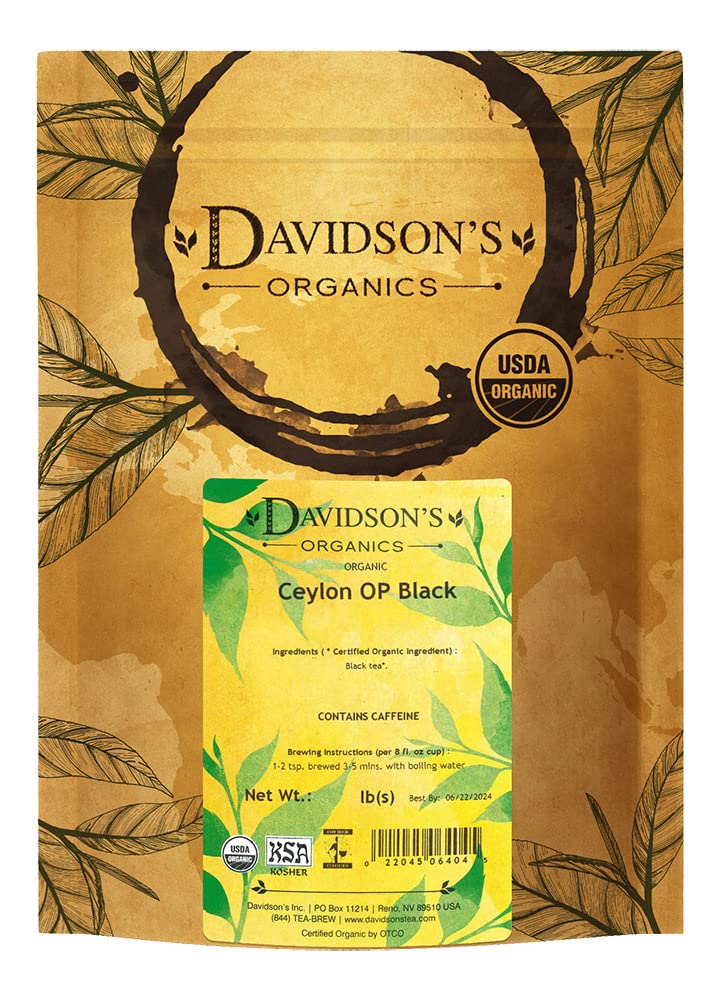 Davidson's Tea Bulk, Ceylon Op Black, 1 lb Bag