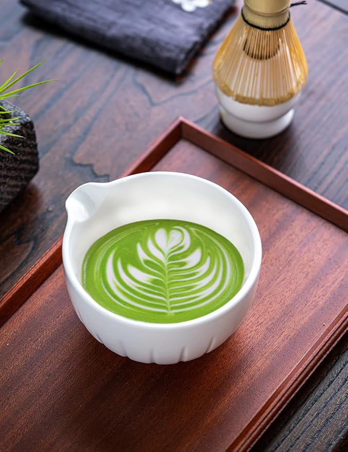 Tang PIN Matcha Set - Match Bowl and Whisk,15 OZ, Matcha Scoop, Matcha Whisk Stand (Chasen Holder)