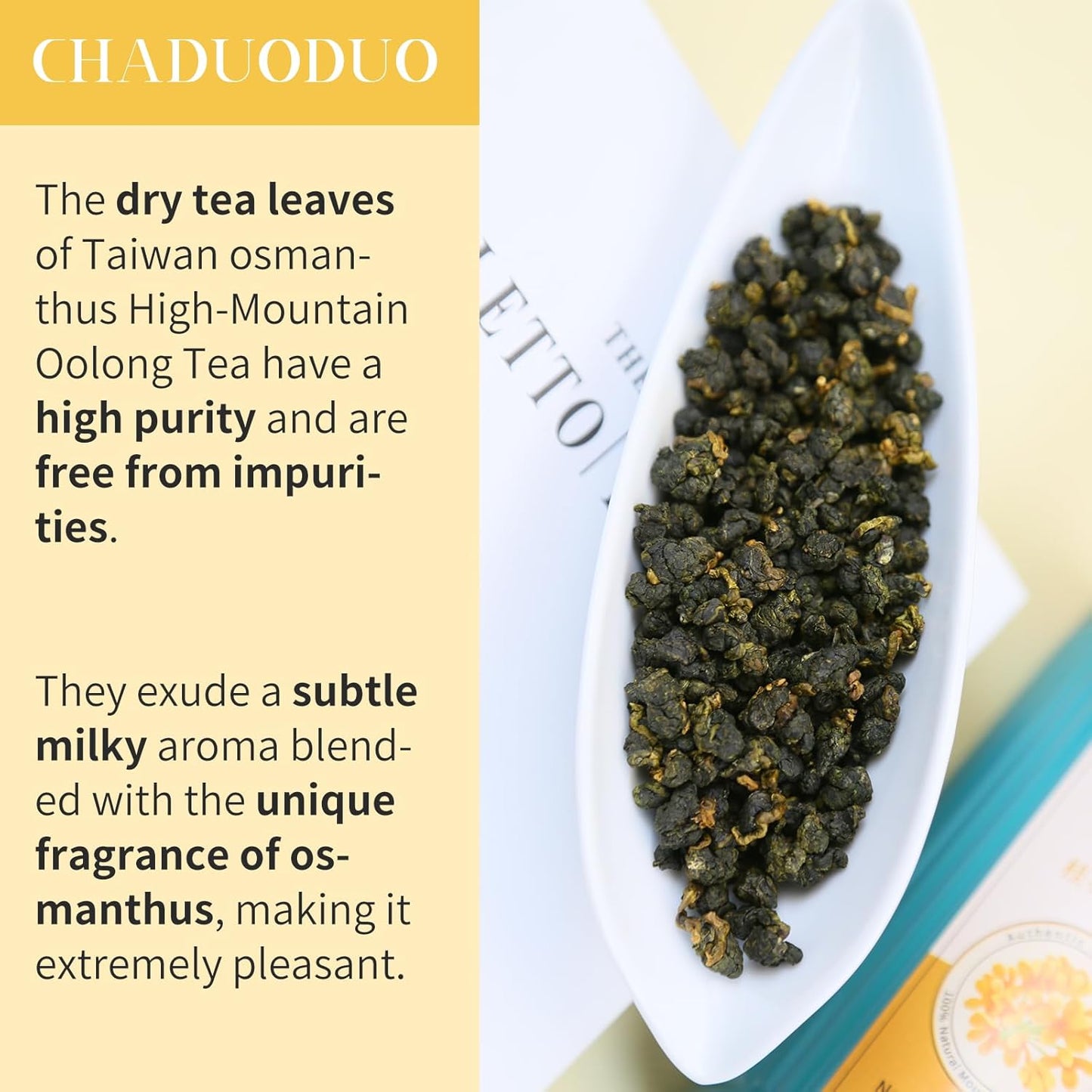 CHADUO Osmanthus Oolong Tea taiwan oolong tea Loose Leaf Premium Taiwan High Mountain Oolong Tea 5.3oz Natural Osmanthus Fragrance Sweet Taste 中国茶 烏龍茶 台湾茶 桂花乌龙茶