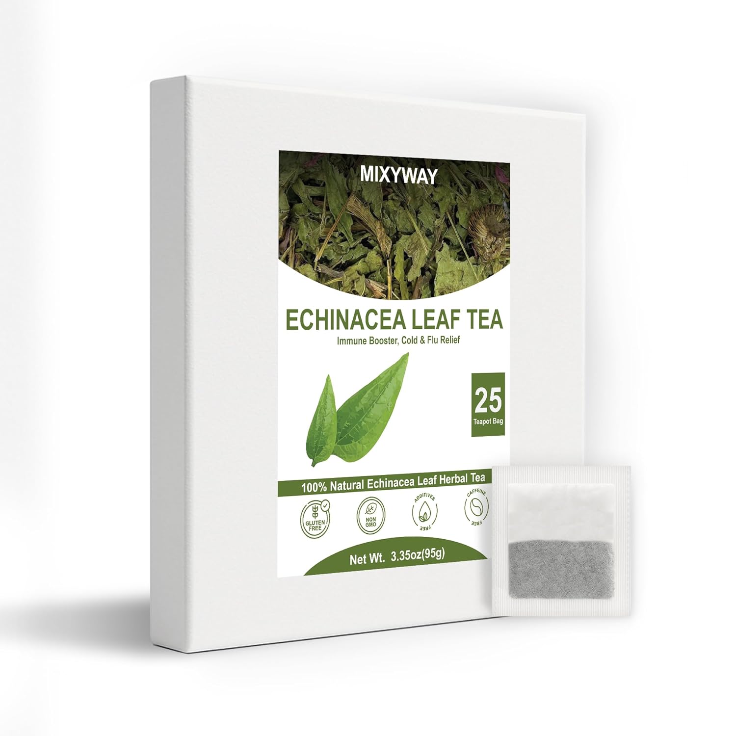 MIXYWAY Coneflowers (Echinacea Leaves) Teapot bag - 25 Teapot Bag 1.76 OZ (50 g.)