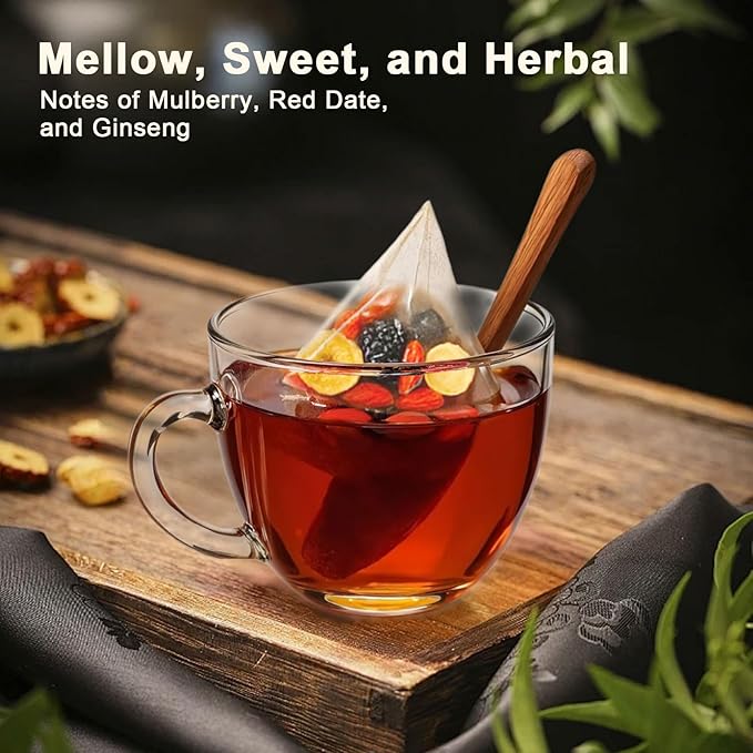 Ginseng Five Treasure Tea - Herbal Tea Formula Ginseng Five Treasure Wubao Herbal Chinese Teas for Men Women (1Pack(25Bags))
