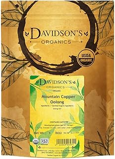 Davidson's Organics, Mountain Copper Oolong, Loose Leaf Tea, 16-Ounce Bag