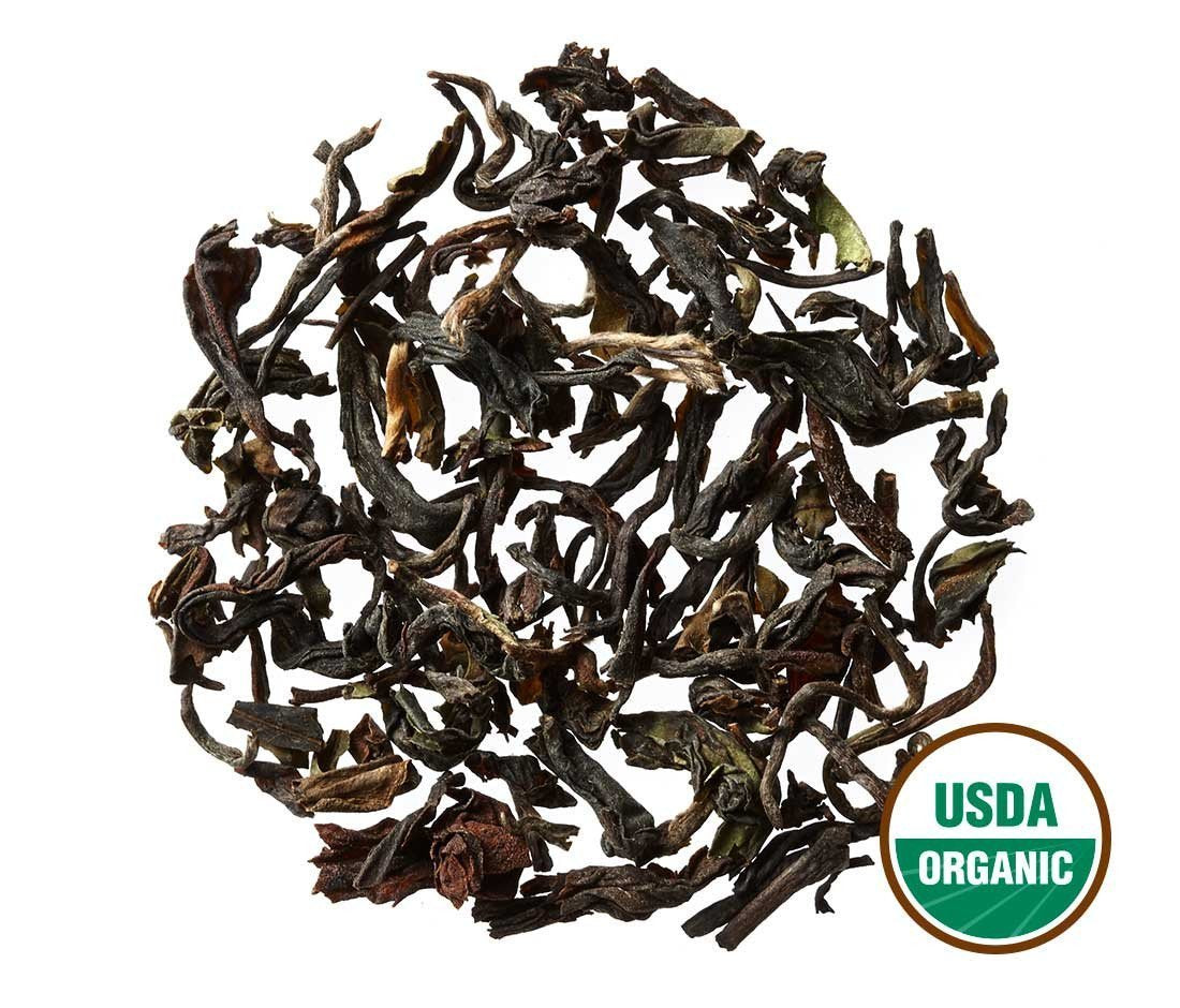 Golden Moon Tea Organic Darjeeling Black Tea - Loose Leaf, Non-GMO - 2.3 Ounce Travel Tin (17 Servings)