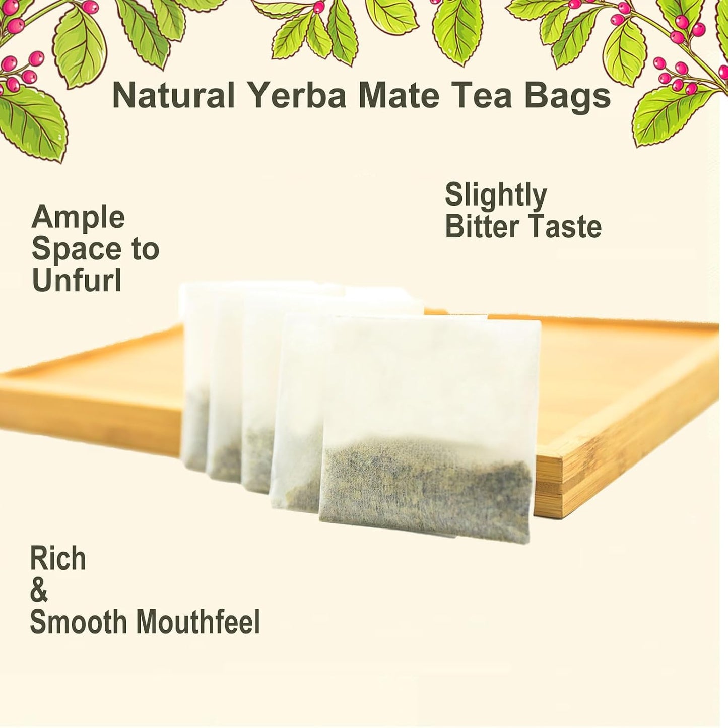 Jarteela - Yerba Mate Tea Bags, 30 Count, Unsmoked Mate Tea | Premium unsmoked Yerba Mate from Argentina, naturally rich in antioxidants, Non-GMO, Smooth, perfect as a coffee alternative