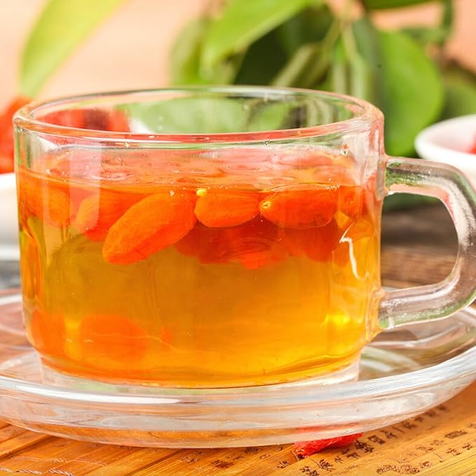 Goji Berry Tea For Men, 30 Teabags*6g - Premium Five Flavors Herbal Tea Combination - Schisandra Berries, Dodder