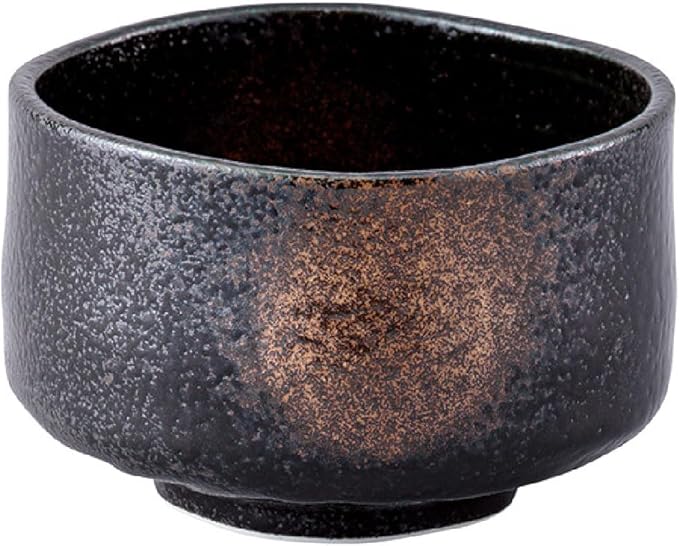 Japanese Traditional Handcrafted Mino Matcha Chawan Tea Bowl Cup Ceremony Tableware Pottery (Kurosak